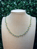 Turquiose cluster rosary necklace