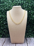 Moonstone cluster rosary necklace